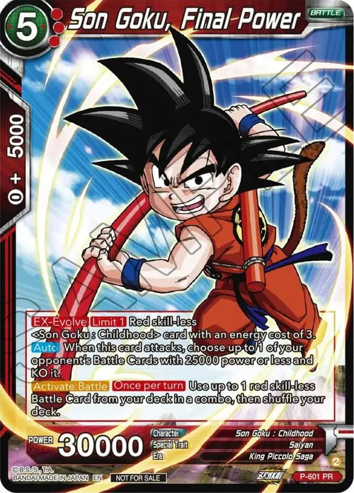 Son Goku, Final Power (Zenkai Series Tournament Pack Vol.8) card art