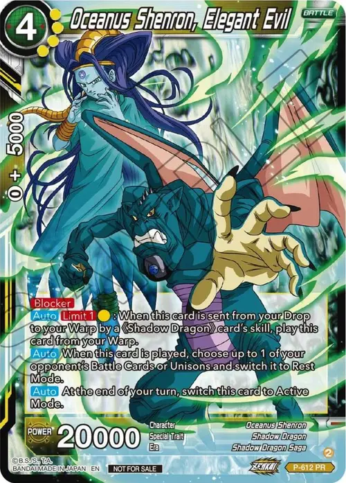 Oceanus Shenron, Elegant Evil (Zenkai Series Tournament Pack Vol.8) card art