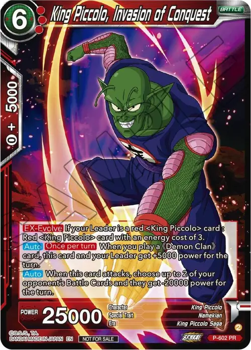 King Piccolo, Invasion of Conquest (Zenkai Series Tournament Pack Vol.8) card art