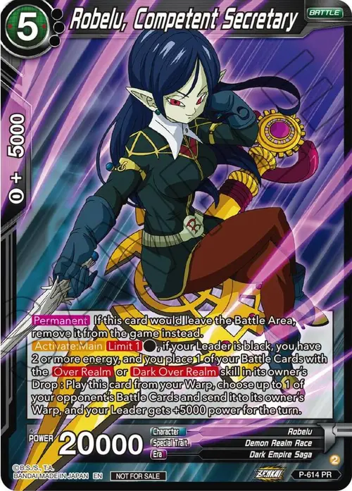 Robelu, Competent Secretary (Zenkai Series Tournament Pack Vol.8) card art