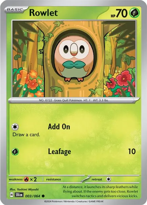 Rowlet card art