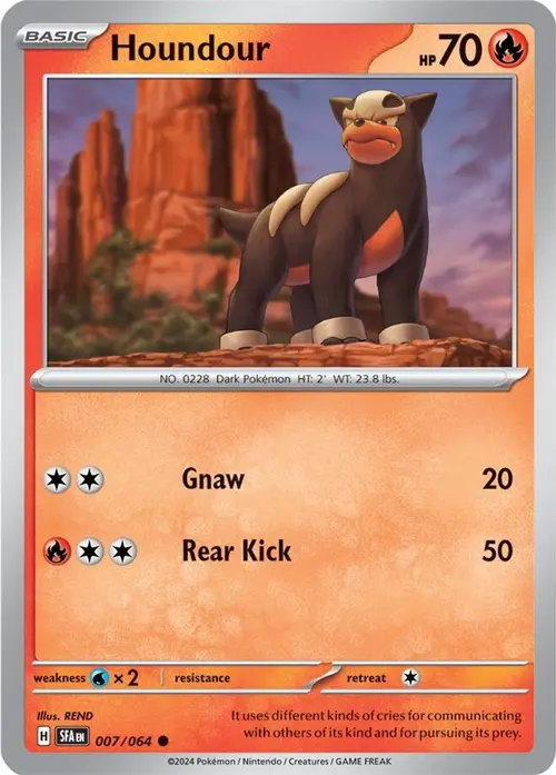 Houndour card art