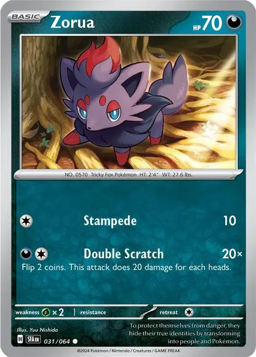 Zorua - 031/064 card art