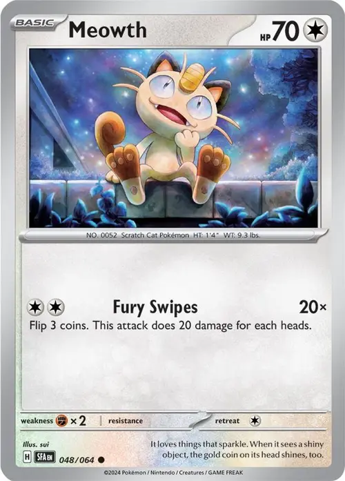 Meowth card art