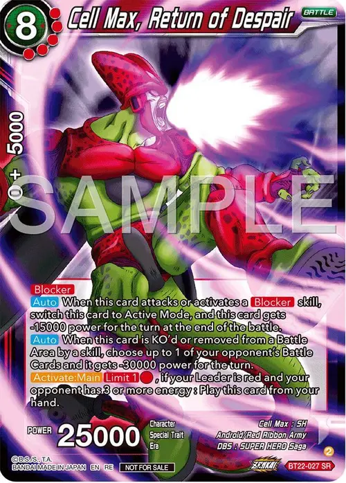 Cell Max, Return of Despair (Deluxe Pack 2024 Vol.2) card art