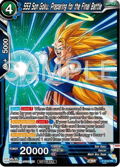 SS3 Son Goku, Preparing for the Final Battle (Deluxe Pack 2024 Vol.2) card art