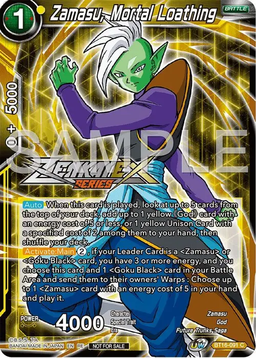 Zamasu, Mortal Loathing (Event Pack 15) card art