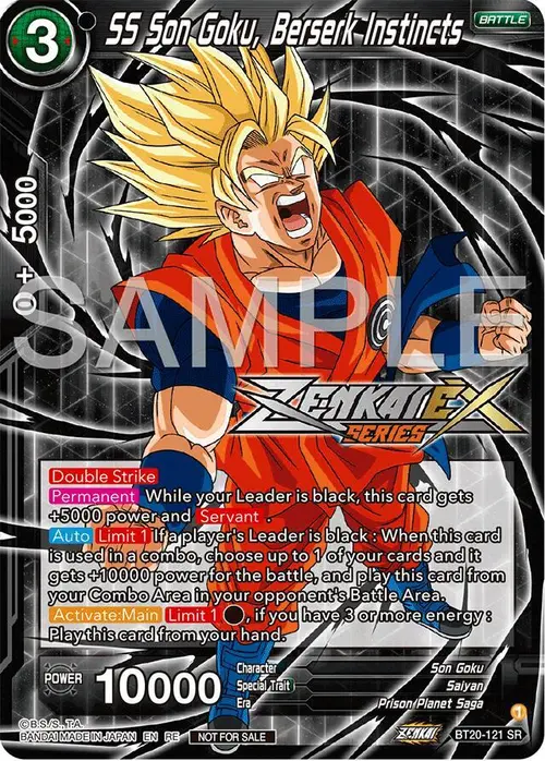 SS Son Goku, Berserk Instincts (Event Pack 15) card art