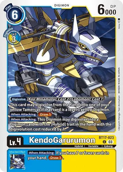 KendoGarurumon card art