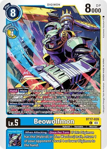 Beowolfmon card art