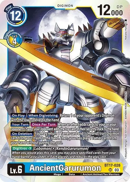 AncientGarurumon card art