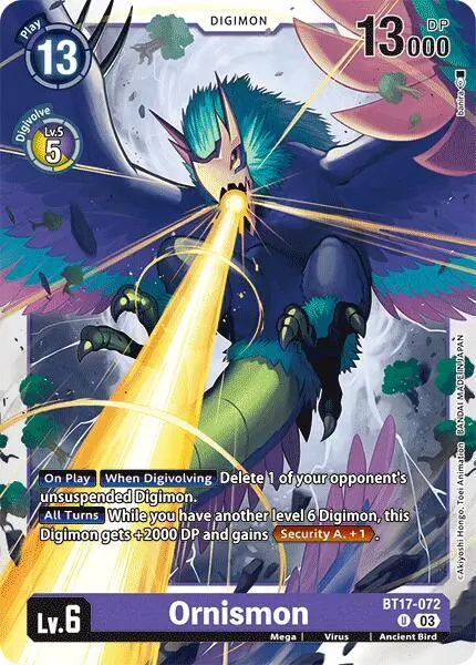 Ornismon card art
