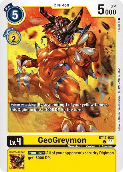 GeoGreymon card art