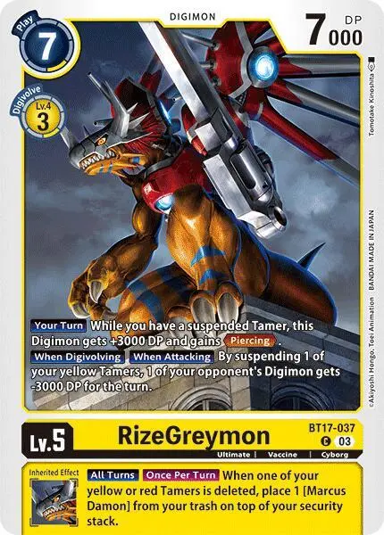 RizeGreymon card art