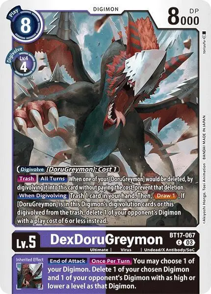 DexDoruGreymon card art