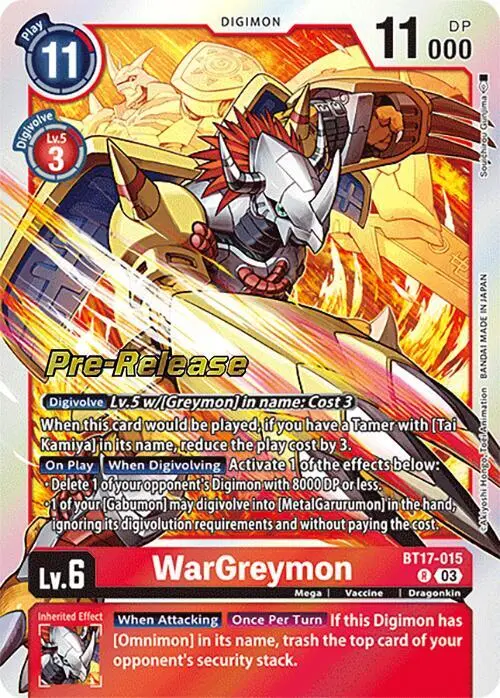 WarGreymon card art