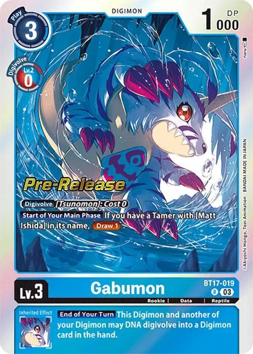 Gabumon card art