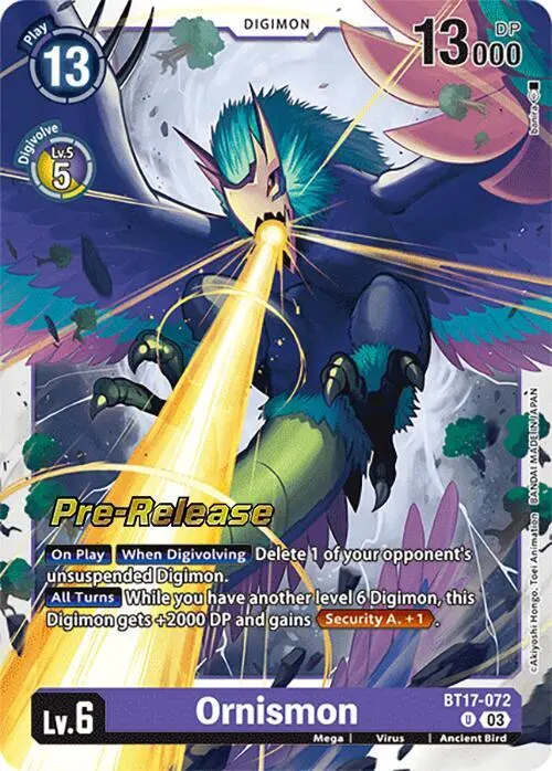 Ornismon card art