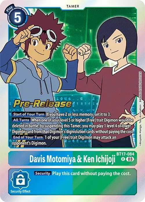 Davis Motomiya & Ken Ichijoji card art