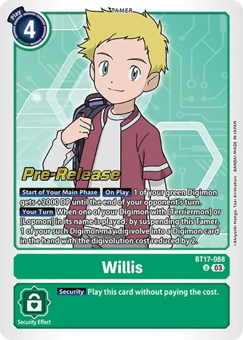 Willis card art