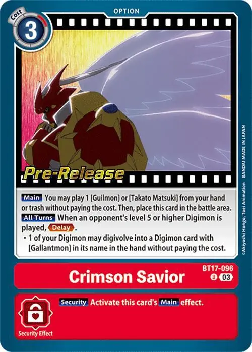 Crimson Savior card art