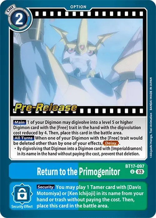 Return to the Primogenitor card art