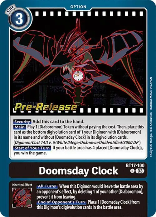Doomsday Clock card art