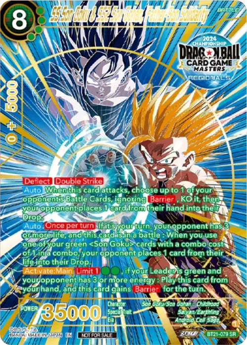 SS Son Goku & SS2 Son Gohan, Father-Son Solidarity (Championship 2024 Top 16 Alternate Art Vol.2) card art