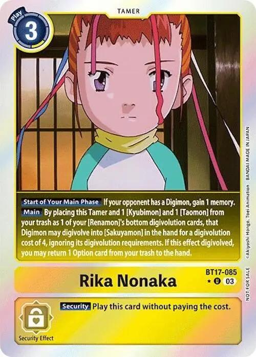 Rika Nonaka (Secret Crisis: Movie Memorial Pack) card art