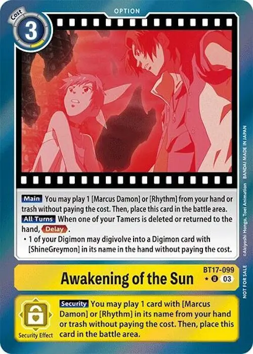 Awakening of the Sun (Secret Crisis: Movie Memorial Pack) card art