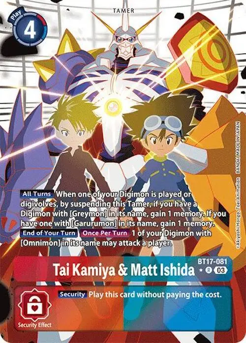 Tai Kamiya & Matt Ishida (Alternate Art) card art