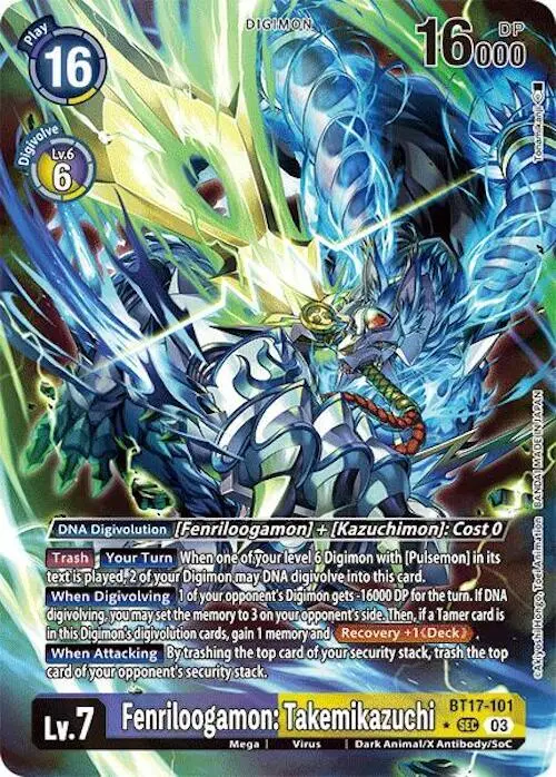 Fenriloogamon: Takemikazuchi (Alternate Art) card art