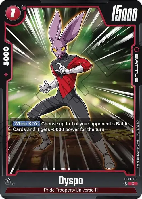 Dyspo card art