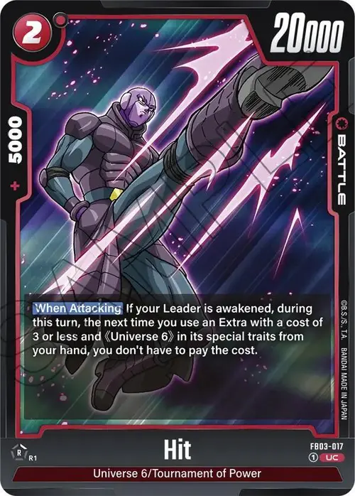 Hit card art