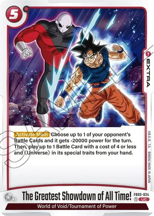 The Greatest Showdown of All Time! card art