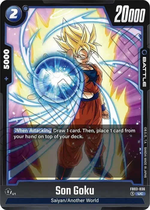 Son Goku card art