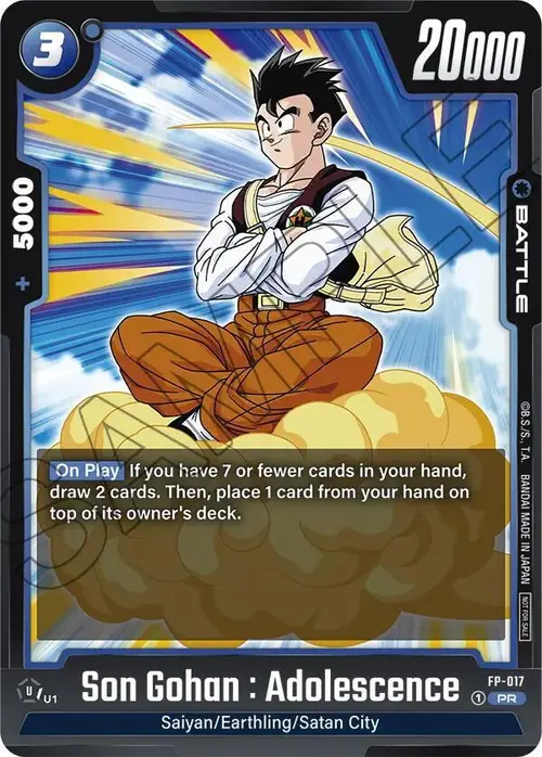 Son Gohan : Adolescence card art