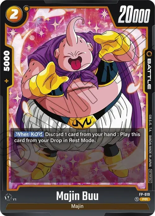 Majin Buu card art