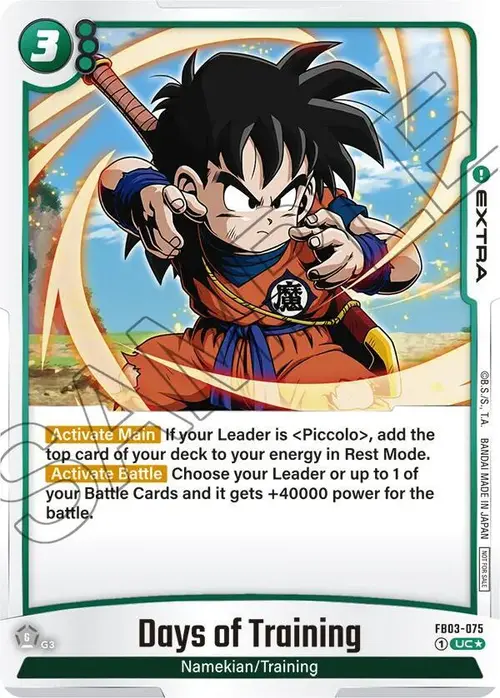 Days of Training (Championship Pack 02) card art