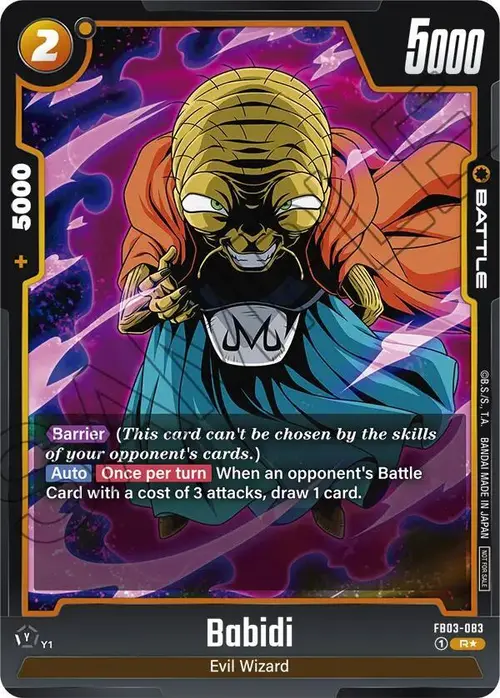 Babidi (Championship Pack 02) card art
