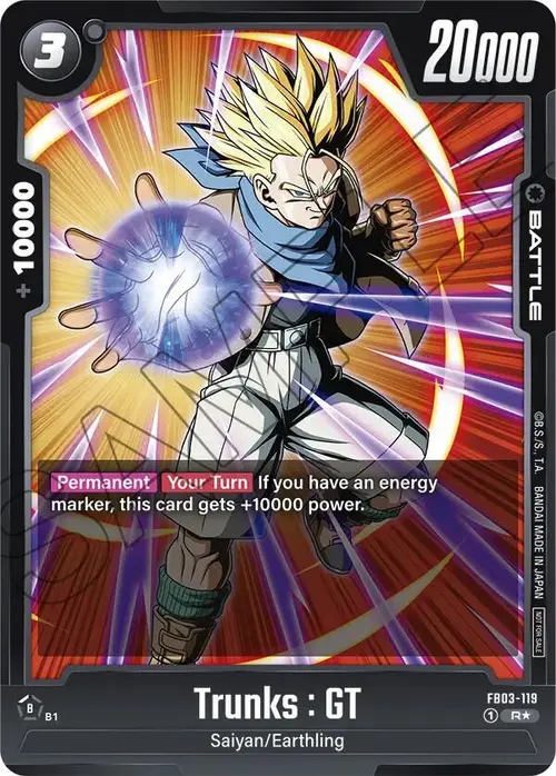 Trunks : GT (Championship Pack 02) card art