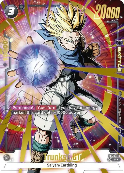 Trunks : GT (Championship Pack 02) (Gold) card art