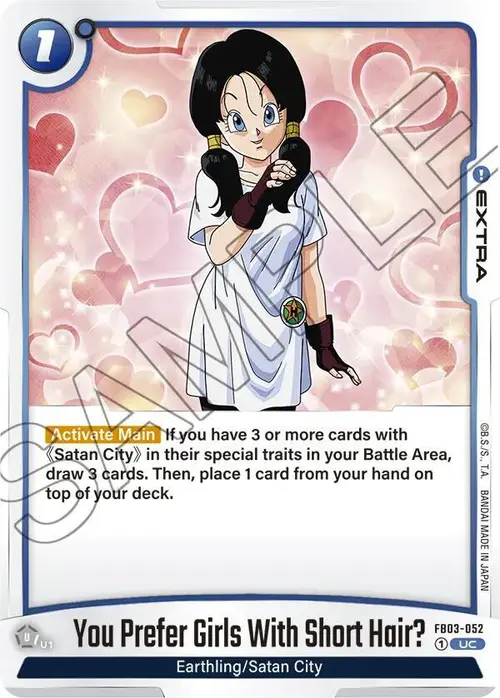 You Prefer Girls With Short Hair? card art