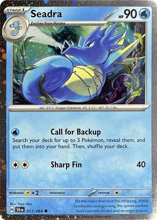 Seadra - 011/064 (Cosmos Holo) card art