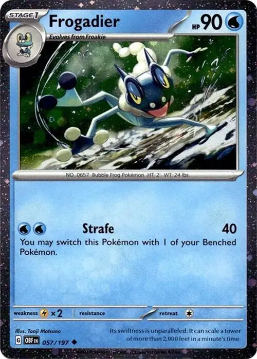 Frogadier - 057/197 (Cosmos Holo) card art