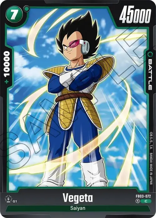 Vegeta card art