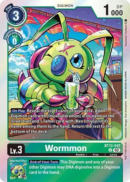 Wormmon - BT12-047 (Convention Promo 2024) card art