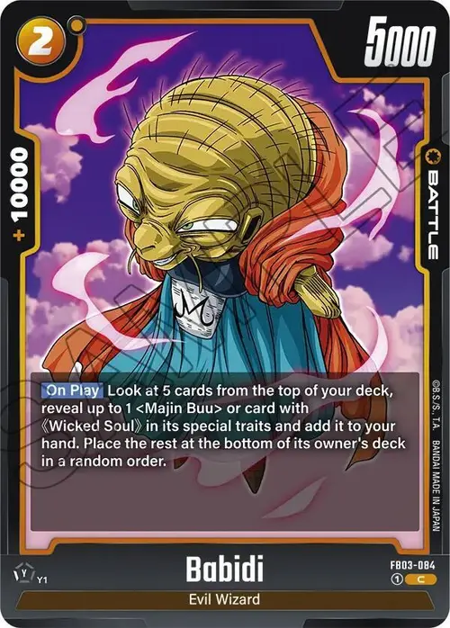 Babidi card art
