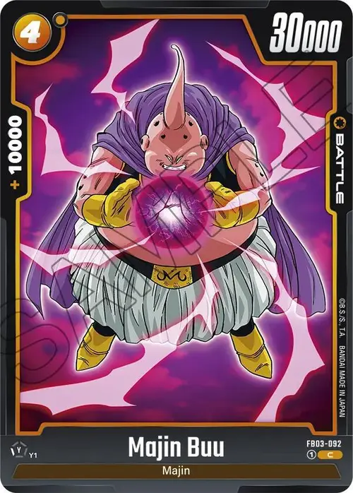 Majin Buu card art