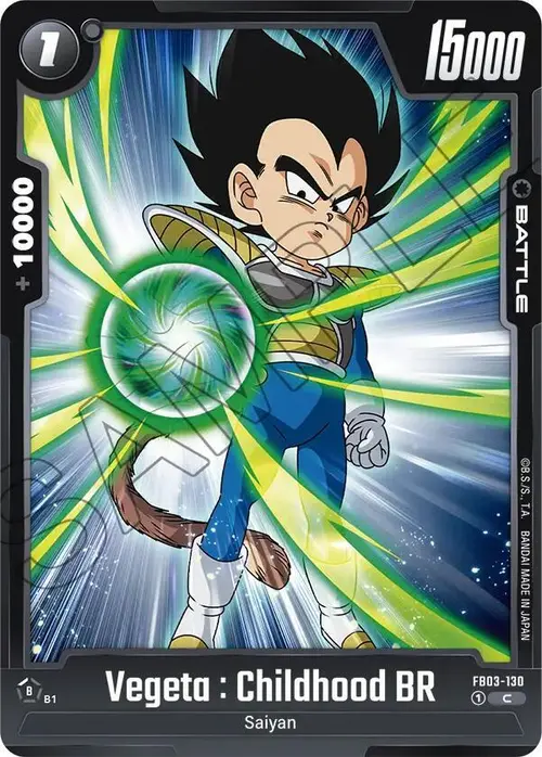 Vegeta : Childhood BR card art